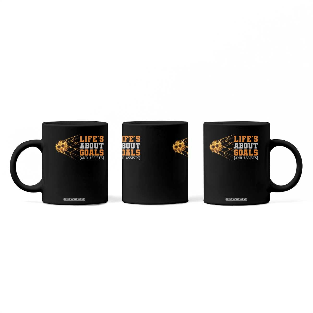 Funny Soccer Coffee Mug Life Is About Goals And Assists Youth Soccer TS10 Print Your Wear