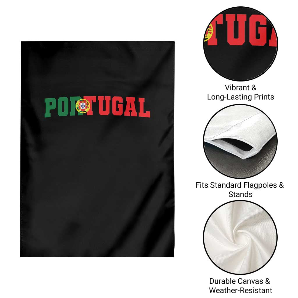 Vintage Portugal Garden Flag Classic Portuguese Flag Retro Varsity Futebol TS10 Print Your Wear