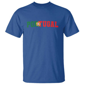 Vintage Portugal T Shirt Classic Portuguese Flag Retro Varsity Futebol TS10 Royal Blue Print Your Wear