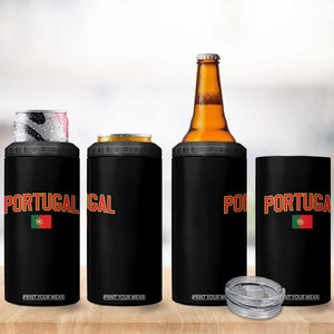 Portugal 4 in 1 Can Cooler Tumbler Portuguese Flag Futebol Fan TS10 Print Your Wear