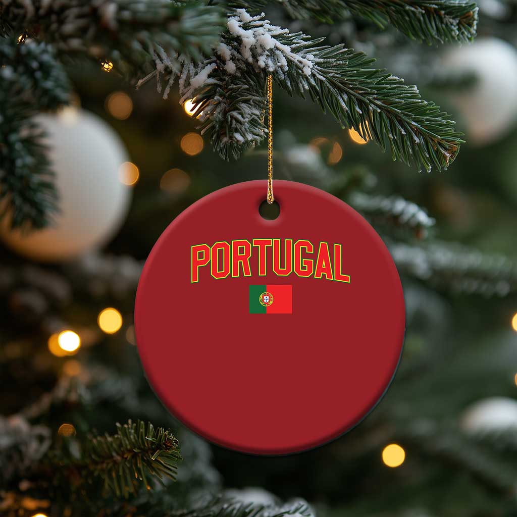 Portugal Christmas Ornament Portuguese Flag Futebol Fan TS10 Print Your Wear