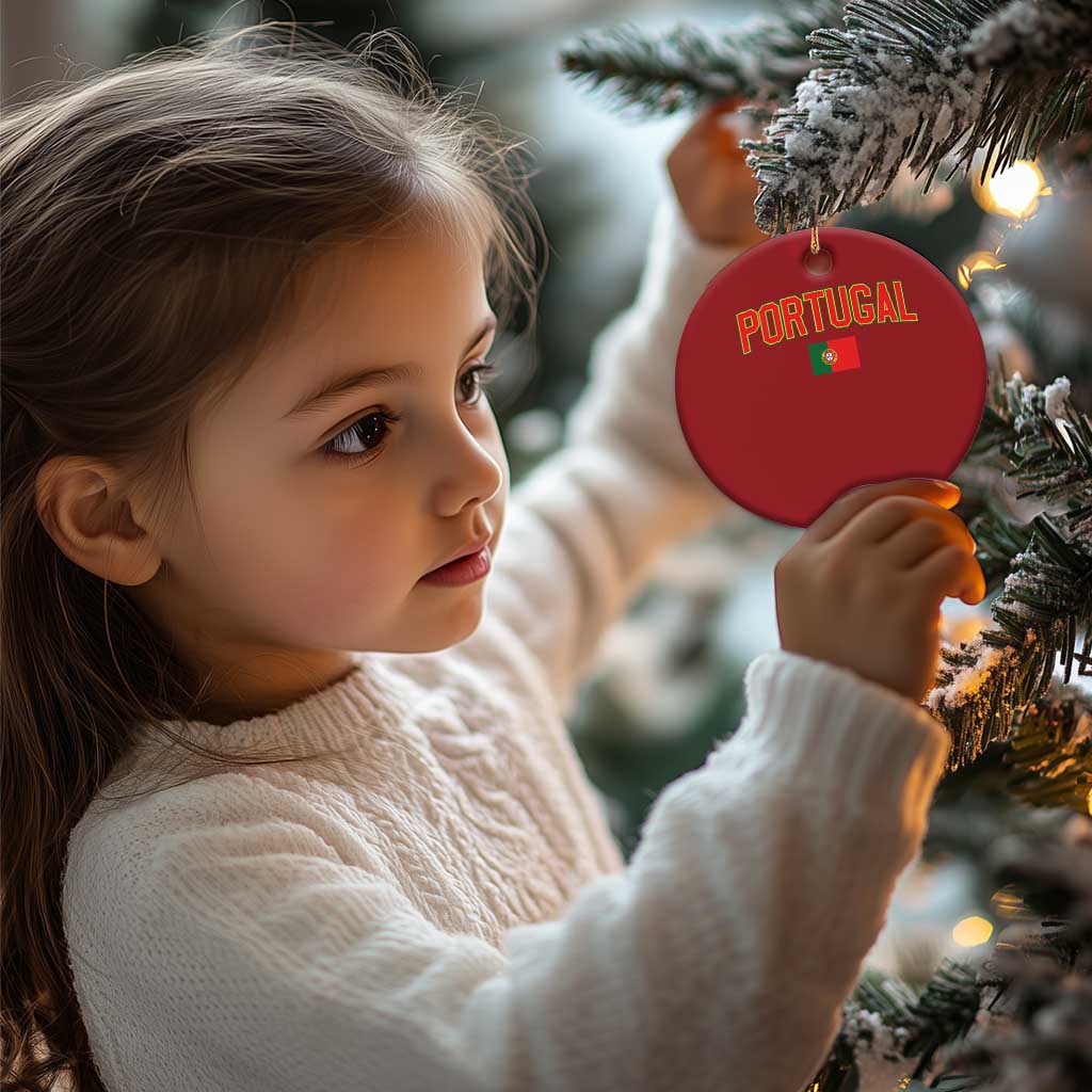 Portugal Christmas Ornament Portuguese Flag Futebol Fan TS10 Print Your Wear