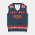 Portugal V-Neck Knit Sweater Vest Portuguese Flag Futebol Fan TS10 Navy Red Print Your Wear