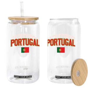 Portugal Glass Can Portuguese Flag Futebol Fan TS10 Print Your Wear