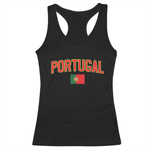 Portugal Racerback Tank Top Portuguese Flag Futebol Fan TS10 Black Print Your Wear
