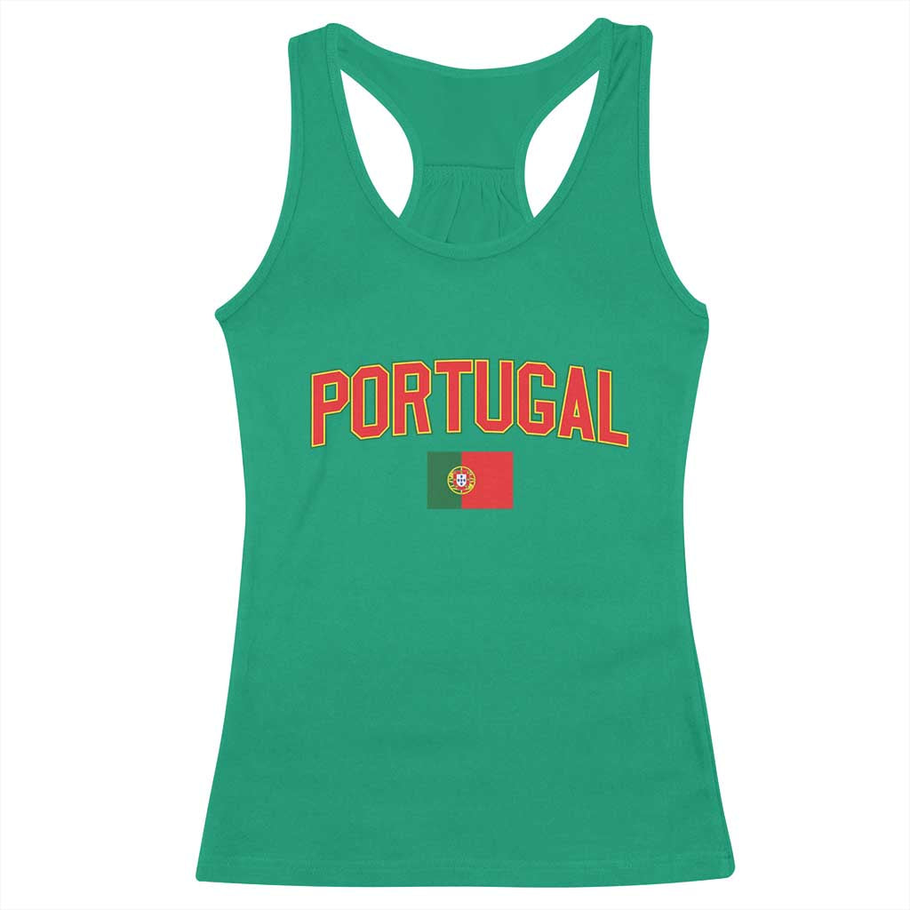 Portugal Racerback Tank Top Portuguese Flag Futebol Fan TS10 Irish Green Print Your Wear