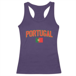 Portugal Racerback Tank Top Portuguese Flag Futebol Fan TS10 Purple Print Your Wear