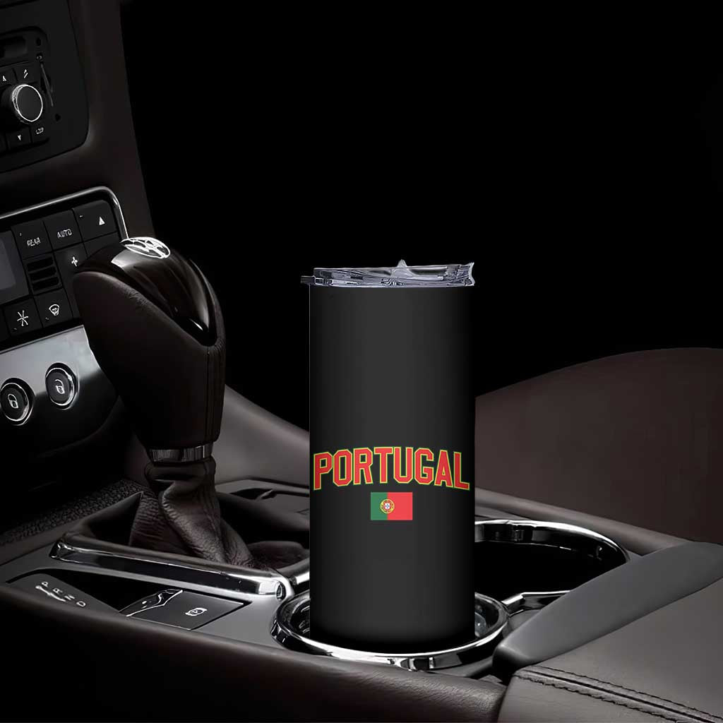 Portugal Skinny Tumbler Portuguese Flag Futebol Fan TS10 Print Your Wear