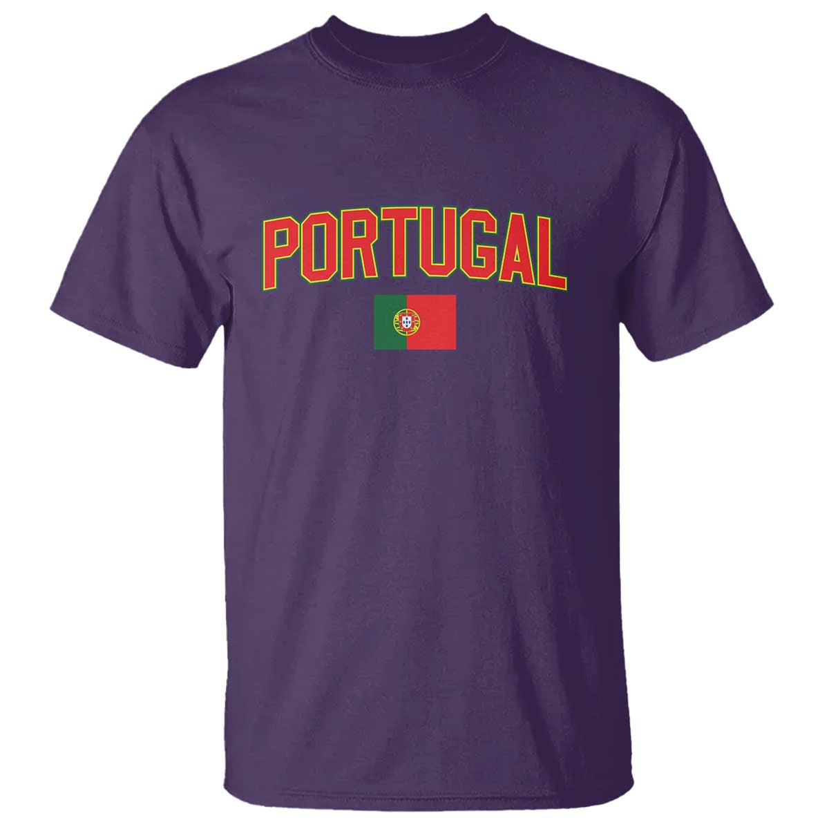 Portugal T Shirt Portuguese Flag Futebol Fan TS10 Purple Print Your Wear