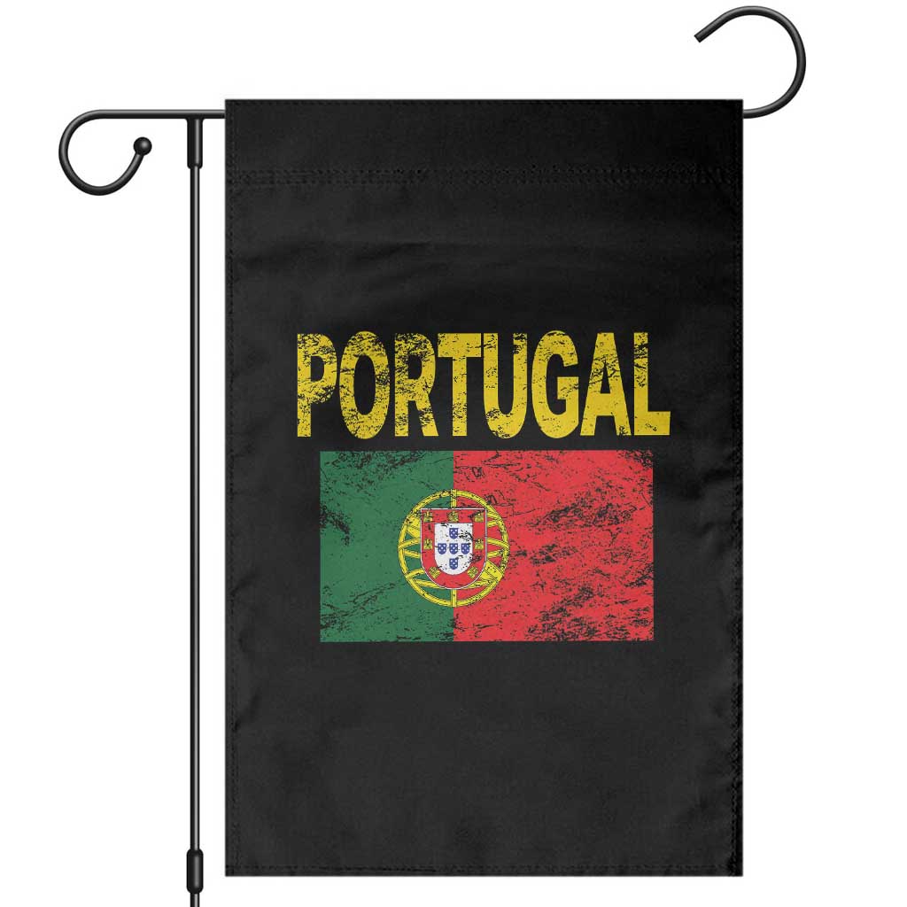 Portugal Flag Garden Flag Retro Vintage Portuguese Flags Futebol TS10 Black Print Your Wear