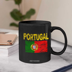 Portugal Flag Coffee Mug Retro Vintage Portuguese Flags Futebol TS10 Print Your Wear
