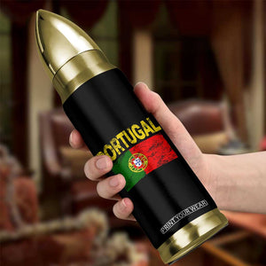 Portugal Flag Bullet Tumbler Retro Vintage Portuguese Flags Futebol TS10 Print Your Wear