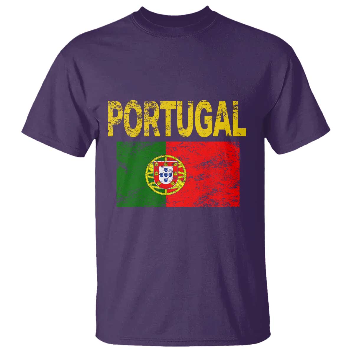 Portugal Flag T Shirt Retro Vintage Portuguese Flags Futebol TS10 Purple Print Your Wear
