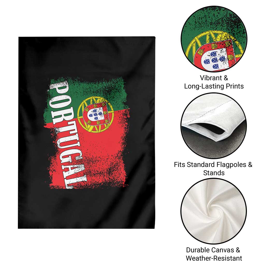 Portugal Flag Garden Flag Retro Vintage Futebol Portuguese Flags TS10 Print Your Wear