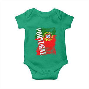 Portugal Flag Baby Onesie Retro Vintage Futebol Portuguese Flags TS10 Irish Green Print Your Wear