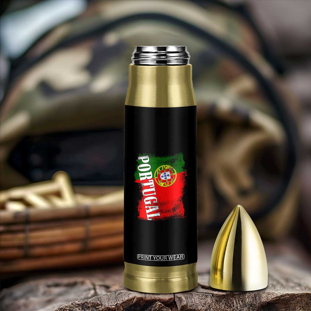 Portugal Flag Bullet Tumbler Retro Vintage Futebol Portuguese Flags TS10 Print Your Wear