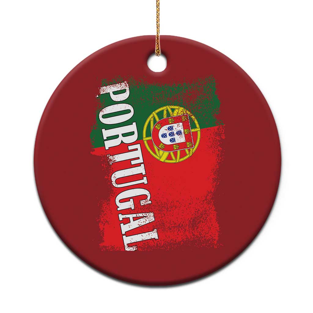 Portugal Flag Christmas Ornament Retro Vintage Futebol Portuguese Flags TS10 Print Your Wear