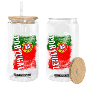 Portugal Flag Glass Can Retro Vintage Futebol Portuguese Flags TS10 Print Your Wear