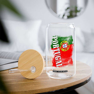 Portugal Flag Glass Can Retro Vintage Futebol Portuguese Flags TS10 Print Your Wear
