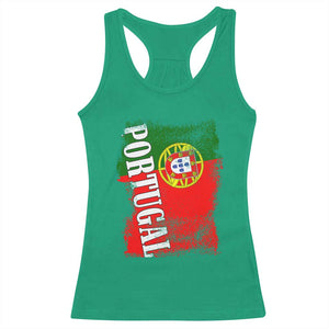 Portugal Flag Racerback Tank Top Retro Vintage Futebol Portuguese Flags TS10 Irish Green Print Your Wear