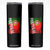 Portugal Flag Skinny Tumbler Retro Vintage Futebol Portuguese Flags TS10 Black Print Your Wear