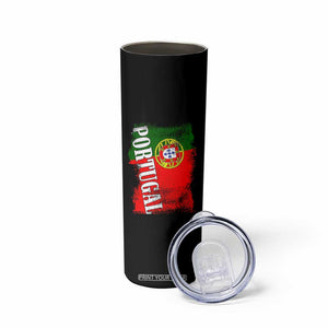 Portugal Flag Skinny Tumbler Retro Vintage Futebol Portuguese Flags TS10 Print Your Wear