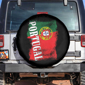 Portugal Flag Spare Tire Cover Retro Vintage Futebol Portuguese Flags TS10 No hole Black Print Your Wear