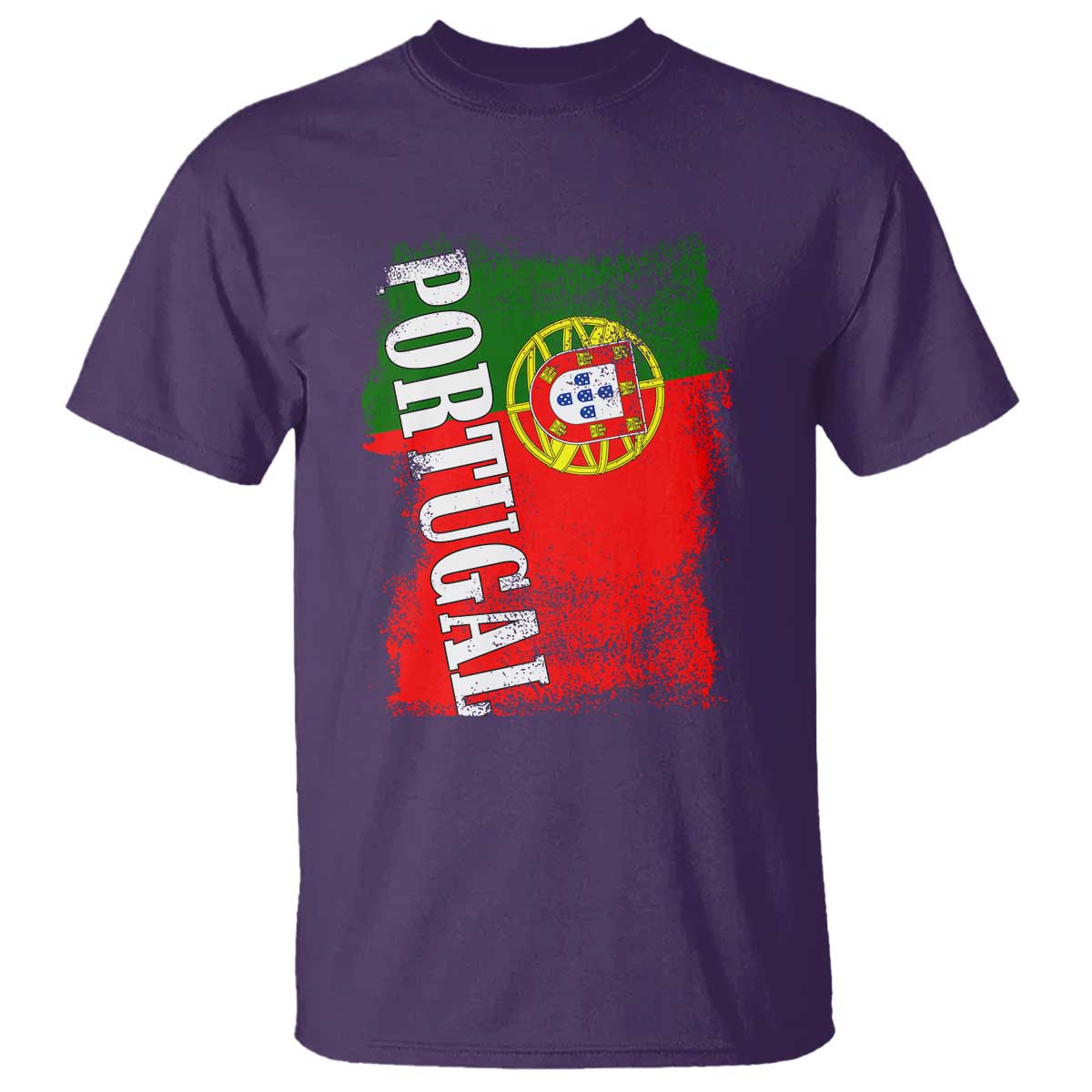 Portugal Flag T Shirt Retro Vintage Futebol Portuguese Flags TS10 Purple Print Your Wear