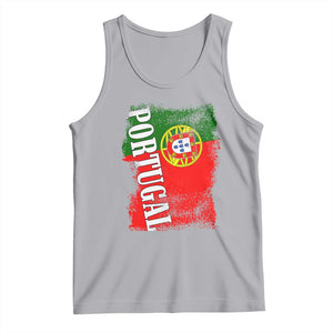 Portugal Flag Tank Top Retro Vintage Futebol Portuguese Flags TS10 Athletic Heather Print Your Wear