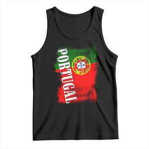 Portugal Flag Tank Top Retro Vintage Futebol Portuguese Flags TS10 Black Print Your Wear