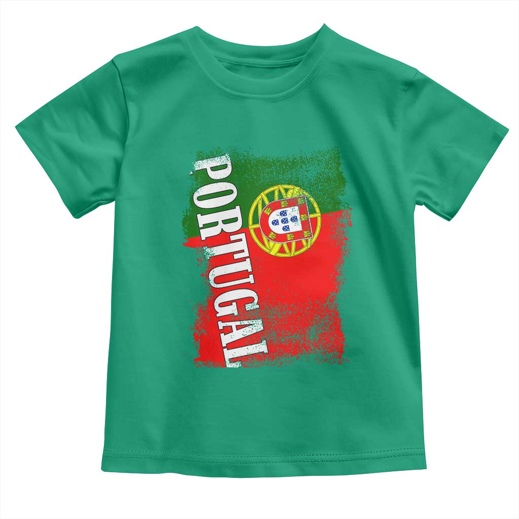 Portugal Flag Toddler T Shirt Retro Vintage Futebol Portuguese Flags TS10 Irish Green Print Your Wear