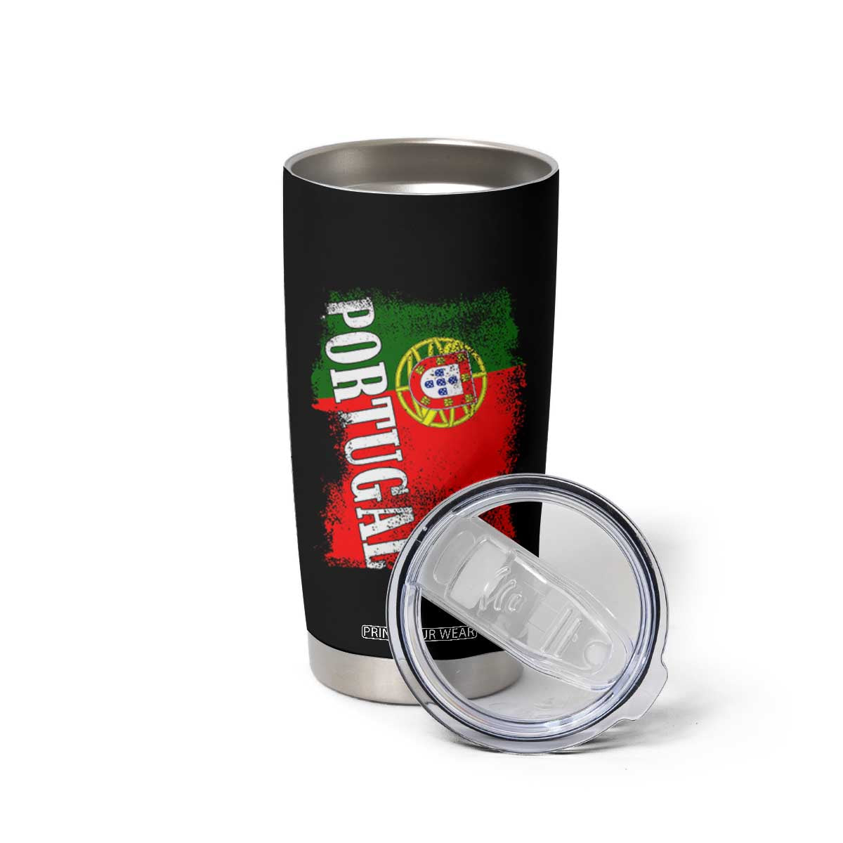 Portugal Flag Tumbler Cup Retro Vintage Futebol Portuguese Flags TS10 Print Your Wear