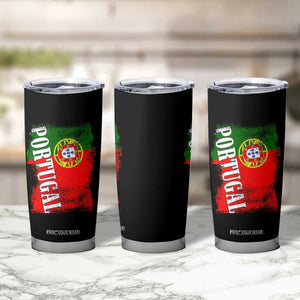 Portugal Flag Tumbler Cup Retro Vintage Futebol Portuguese Flags TS10 Print Your Wear