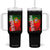 Portugal Flag Tumbler With Handle Retro Vintage Futebol Portuguese Flags TS10 One Size: 40 oz Black Print Your Wear