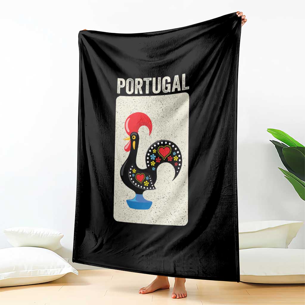 Portuguese Rooster Throw Blanket Galo de Barcelos Portugal Roots Pride Heritage Gift TS10 Print Your Wear