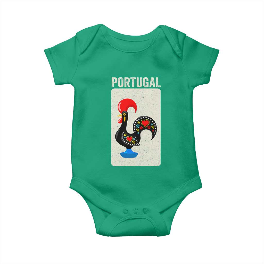 Portuguese Rooster Baby Onesie Galo de Barcelos Portugal Roots Pride Heritage Gift TS10 Irish Green Print Your Wear