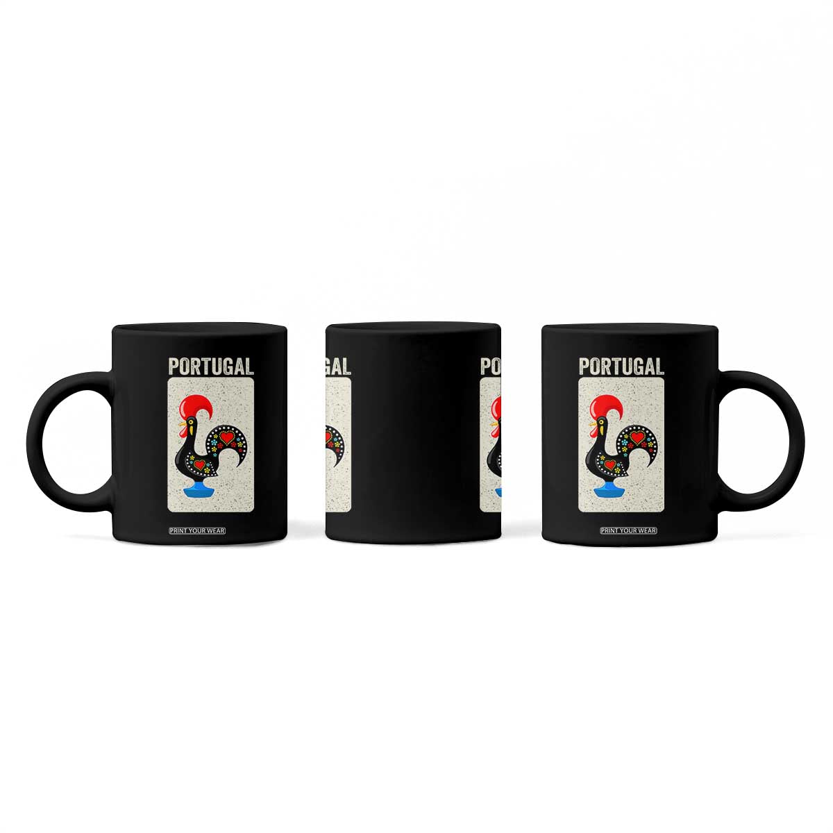 Portuguese Rooster Coffee Mug Galo de Barcelos Portugal Roots Pride Heritage Gift TS10 Print Your Wear