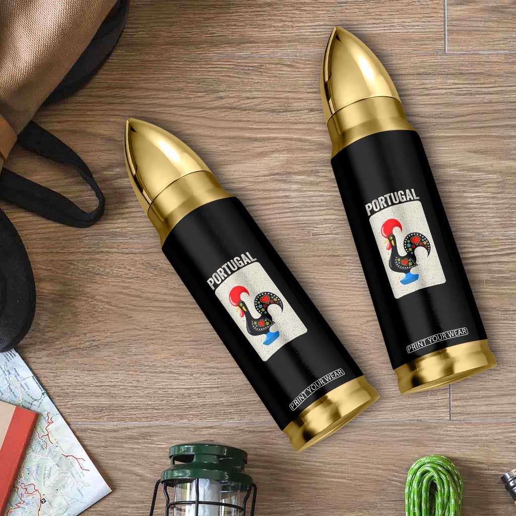 Portuguese Rooster Bullet Tumbler Galo de Barcelos Portugal Roots Pride Heritage Gift TS10 Print Your Wear