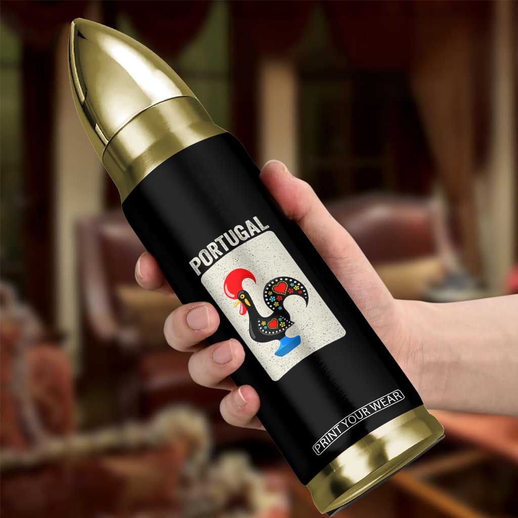 Portuguese Rooster Bullet Tumbler Galo de Barcelos Portugal Roots Pride Heritage Gift TS10 Print Your Wear