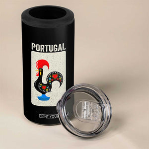 Portuguese Rooster 4 in 1 Can Cooler Tumbler Galo de Barcelos Portugal Roots Pride Heritage Gift TS10 Print Your Wear
