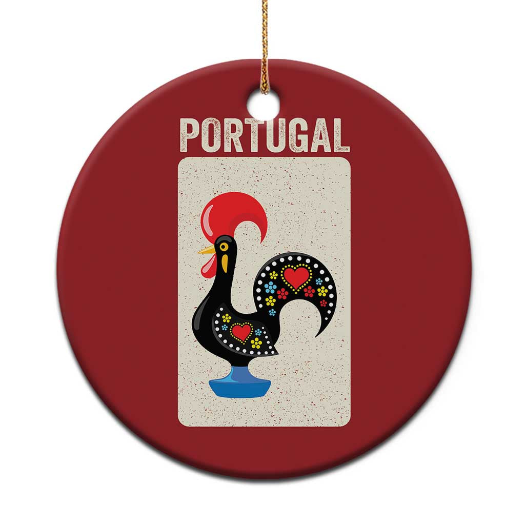 Portuguese Rooster Christmas Ornament Galo de Barcelos Portugal Roots Pride Heritage Gift TS10 Print Your Wear