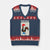 Portuguese Rooster V-Neck Knit Sweater Vest Galo de Barcelos Portugal Roots Pride Heritage Gift TS10 Navy Red Print Your Wear