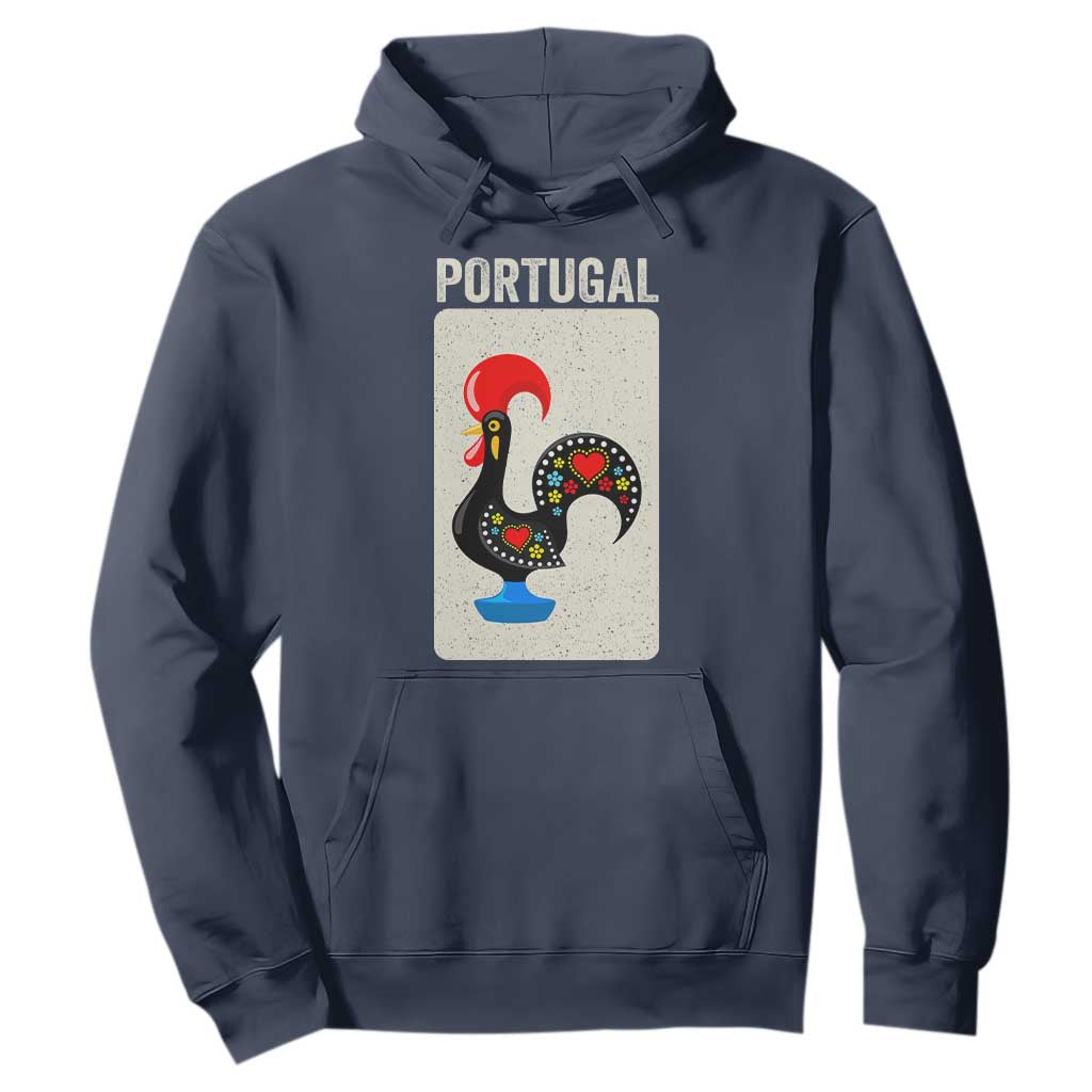 Portuguese Rooster Hoodie Galo de Barcelos Portugal Roots Pride Heritage Gift TS10 Navy Print Your Wear