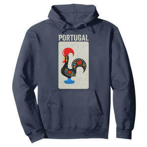 Portuguese Rooster Hoodie Galo de Barcelos Portugal Roots Pride Heritage Gift TS10 Navy Print Your Wear