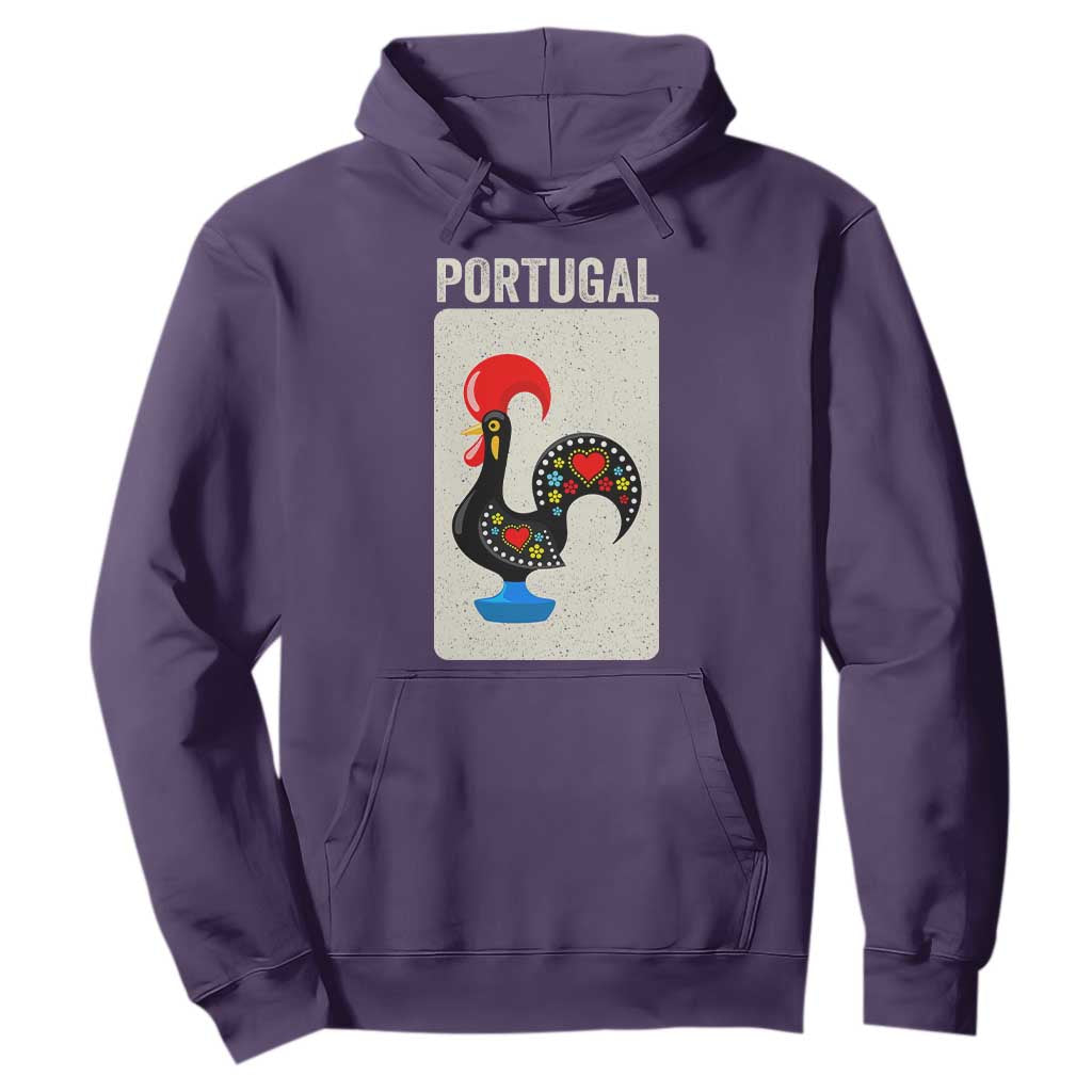 Portuguese Rooster Hoodie Galo de Barcelos Portugal Roots Pride Heritage Gift TS10 Purple Print Your Wear