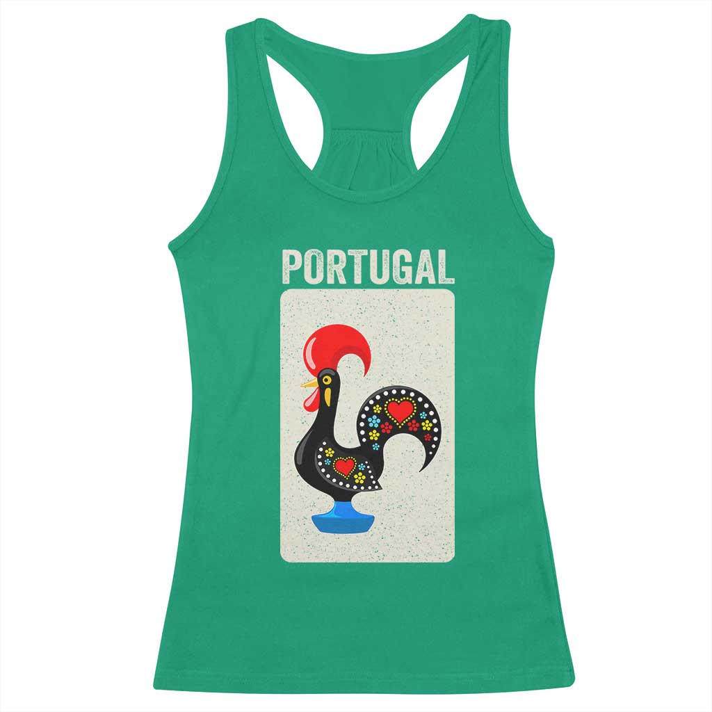 Portuguese Rooster Racerback Tank Top Galo de Barcelos Portugal Roots Pride Heritage Gift TS10 Irish Green Print Your Wear