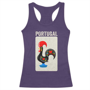 Portuguese Rooster Racerback Tank Top Galo de Barcelos Portugal Roots Pride Heritage Gift TS10 Purple Print Your Wear