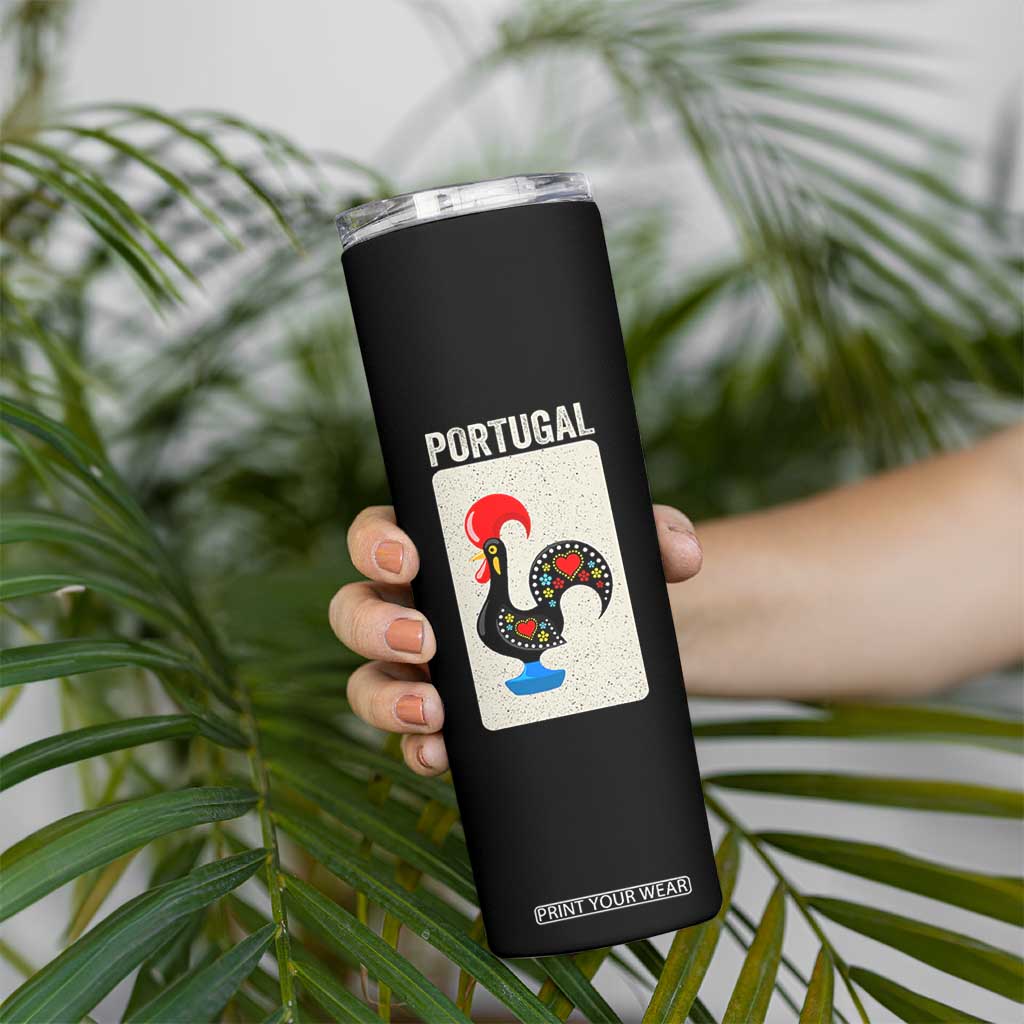 Portuguese Rooster Skinny Tumbler Galo de Barcelos Portugal Roots Pride Heritage Gift TS10 Print Your Wear