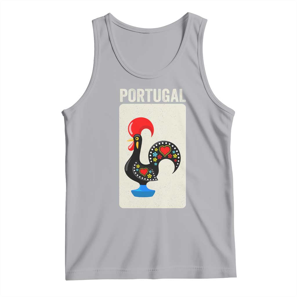 Portuguese Rooster Tank Top Galo de Barcelos Portugal Roots Pride Heritage Gift TS10 Athletic Heather Print Your Wear