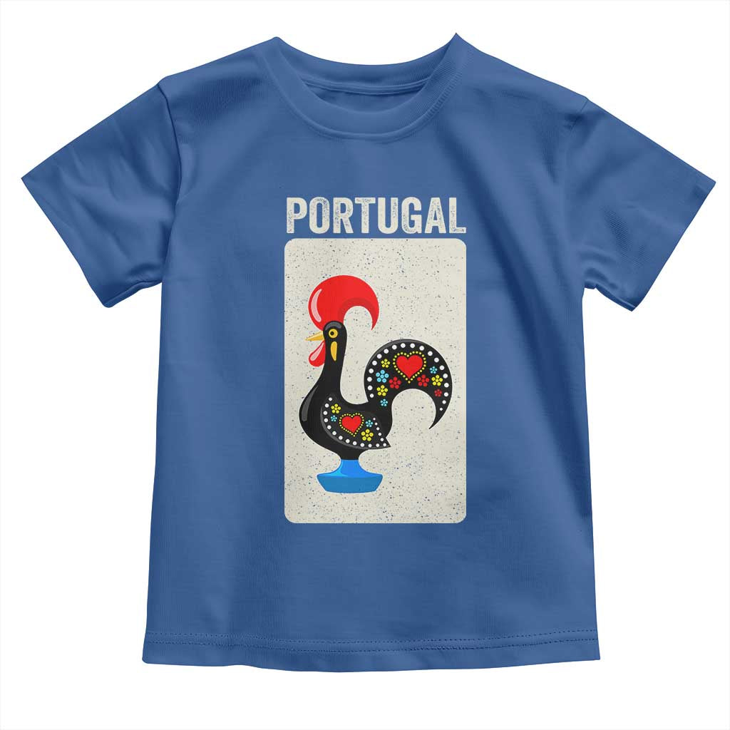 Portuguese Rooster Toddler T Shirt Galo de Barcelos Portugal Roots Pride Heritage Gift TS10 Royal Blue Print Your Wear